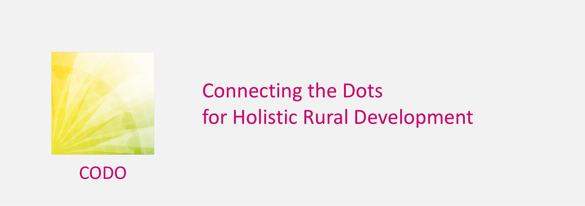 Connecting the Dots for Holistic Rural Development